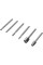 FREZY HSS DO MINISZLIFIEREK, 6 SZT., UCHWYT 3,2 MM 25405