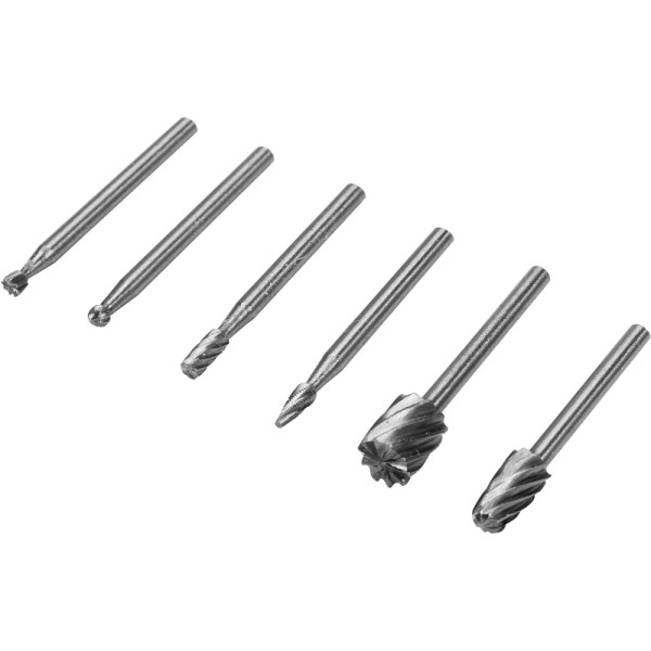 FREZY HSS DO MINISZLIFIEREK, 6 SZT., UCHWYT 3,2 MM 25405