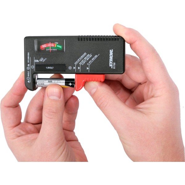 TESTER BATERII 1,5V ORAZ 9V WSZYSTKIE RODZAJE 81700
