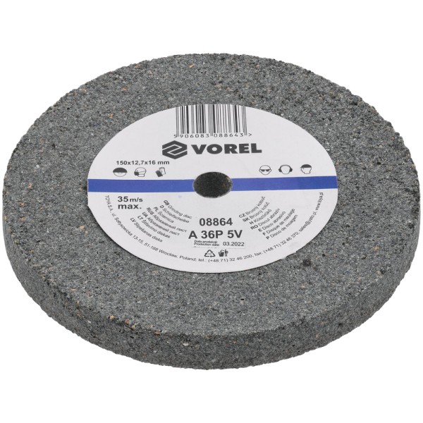 TARCZA DO SZLIFIERKI STOŁOWEJ 150X12.7X17 MM -ZGRUBNA 08864