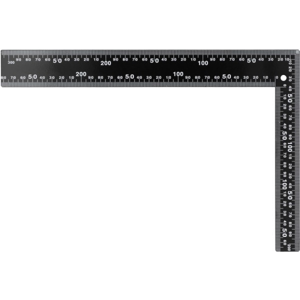 KĄTOWNIK METALOWY CZARNY 300X200 MM 18201