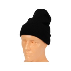 CZAPKA ZIMOWA WYWIJANA CZARNA 74230