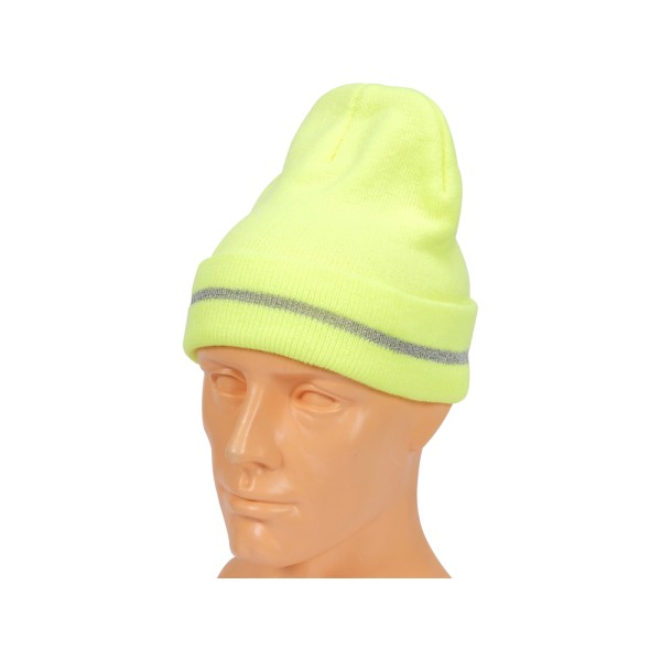 CZAPKA ZIMOWA WYWIJANA ZÓŁTA 74233