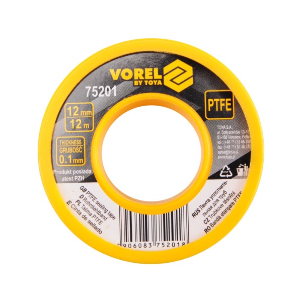 TAŚMA PTFE 12MX12MMX0.1MM 75201