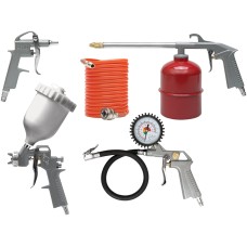 ZESTAW LAKIERNICZY, PISTOLET ZE ZBIORNIKIEM GÓRNYM, 5 SZT. 81638