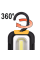 LAMPA RĘCZNA OBROTOWA COB LED 82724