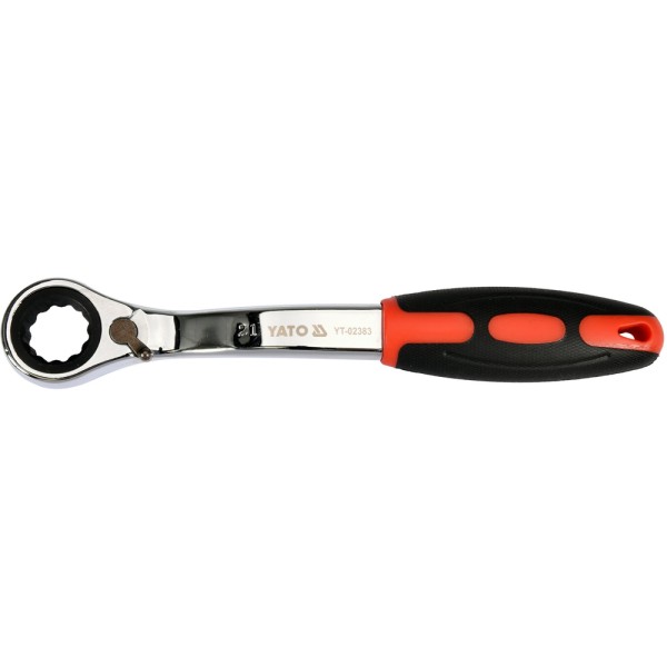KLUCZ OCZKOWY ODGIĘTY Z GRZECHOTKĄ 21MM YT-02383