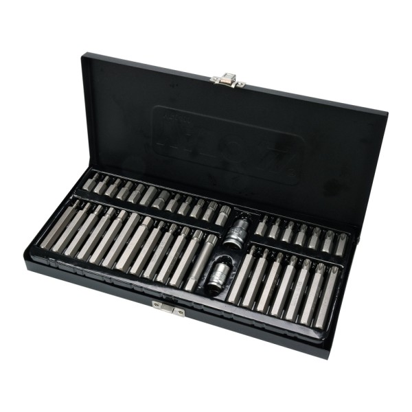 KOŃCÓWKI WKRĘTAKOWE HEX, TORX, SPLINE, ZESTAW 40 SZT. YT-0400