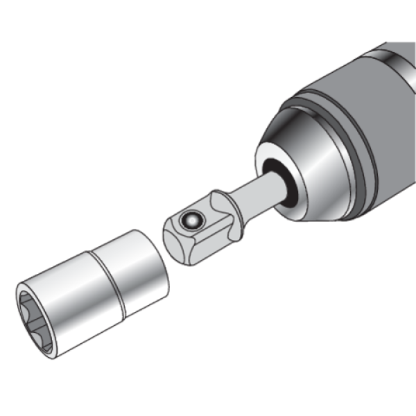 ZESTAW ADAPTERÓW HEX DO NASADEK-1/4, 3/8, 1/2 YT-04685
