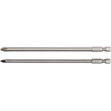 KOŃCÓWKI WKRĘTAKOWE 1/4'', 2 SZT.,  PHILLIPS: PH1X150MM, PH2X150MM YT-0489