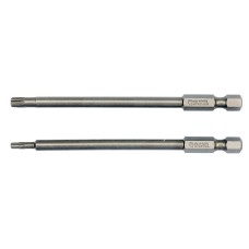 KOŃCÓWKI WKRĘTAKOWE 1/4'', 2 SZT., TORX SECURITY: T10X100MM, T25X100MM YT-0490