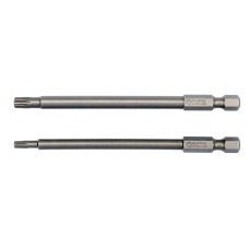 KOŃCÓWKI WKRĘTAKOWE 1/4'', 2 SZT., TORX SECURITY: T15X100MM, T27X100MM YT-0491