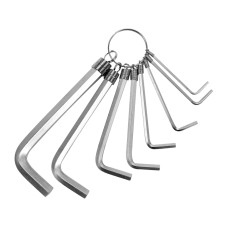 KLUCZE IMBUSOWE HEX, 2-10 MM, ZESTAW 8 SZT. YT-0503