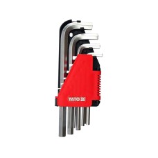 KLUCZE IMBUSOWE HEX 2-12 MM, 10 CZ. YT-0508