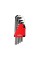 KLUCZE IMBUSOWE HEX 2-12 MM, 10 CZ. YT-0508