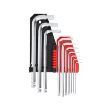 KLUCZE IMBUSOWE HEX, KULKA 2-12 MM, 10 CZ. YT-0509