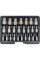 ZESTAW WYKRĘTAKÓW DO USZKODZONYCH ŚRUB WEWNĘTRZNYCH  HEX, TORX, SPLINE ZAWIERA 25 ELEMENTÓW YT-06034