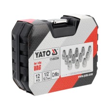 ZESTAW NASADEK DO ŚRUB ZABEZPIECZAJĄCYCH VAG 12 ELEMENTÓW YT-060394