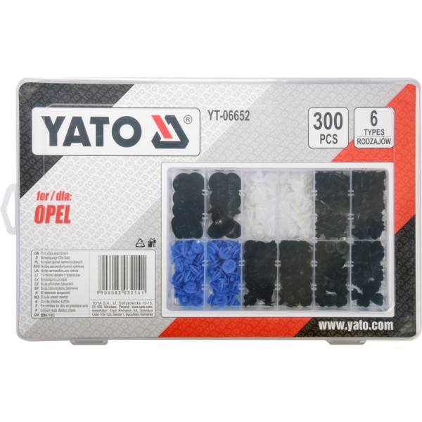 ZESTAW SPINEK SAMOCHODOWYCH OPEL 300 SZT. YT-06652