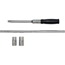 SKŁADANY KLUCZ DO KOŁ SAMOCHODOWYCH W ETUI. NASADKI 17MM, 19MM, 21MM, 23MM YT-08035