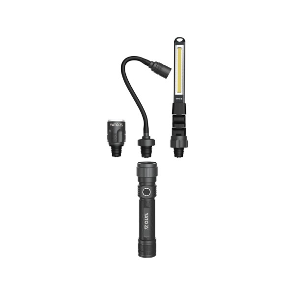 LAMPA WARSZTATOWA 3W1 W WALIZCE 380LM, LI-ION 3,7V 2200MAH, IP54 YT-08521