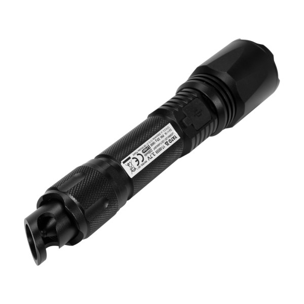 LATARKA AKUMULATOROWA 10W 900LM IP64, LI-ION 3,7V 2200MAH, ZASIĘG: 200M, POWERBANK, ZOOM YT-08559