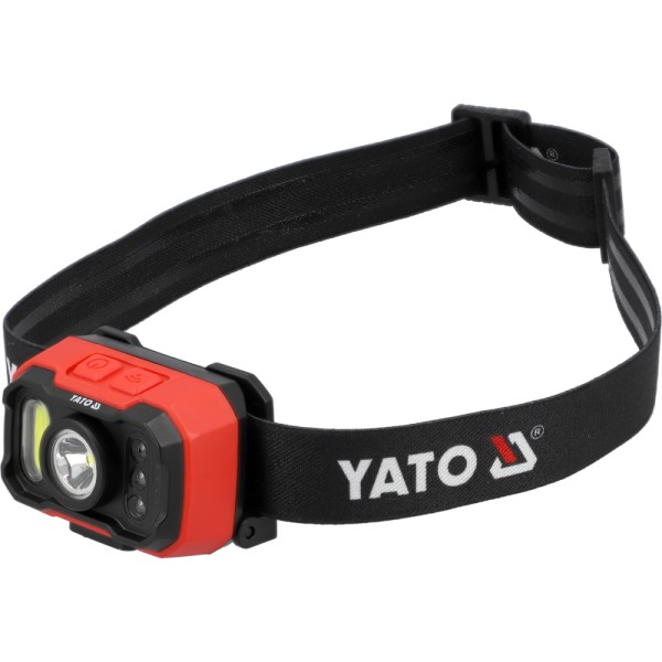 LATARKA CZOŁOWA 1000LM AKU, CZUJNIK RUCH YT-085942