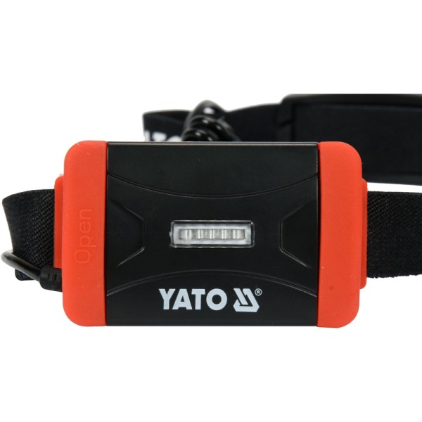 LATARKA CZOŁOWA 500LM 3XAAA, IP44, ŚWIATŁO BIAŁE, NIEBIESKIE I CZERWONE YT-08595