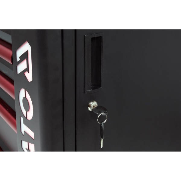 SZAFKA SERWISOWA 7 SZUFLAD, ZAMEK SZYFROWY, LOGO LED YT-09004