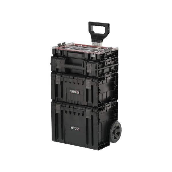ZESTAW SKRZYNEK SYSTEMOWYCH NA KOŁACH 4 SZT. 35B23B41G28W S12 YT-09174