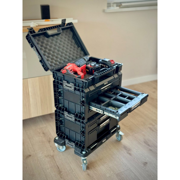 ZESTAW NA PLATFORMIE 4CZ SKRZYNEK NARZĘDZIOWYCH, SYSTEMOWYCH, MODUŁOWYCH P05T2T341G2 S12 YT-09191