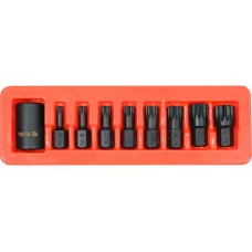 ZESTAW UDAROWYCH  KLUCZY TRZPIENIOWYCH SPLINE  1/2' YT-10663