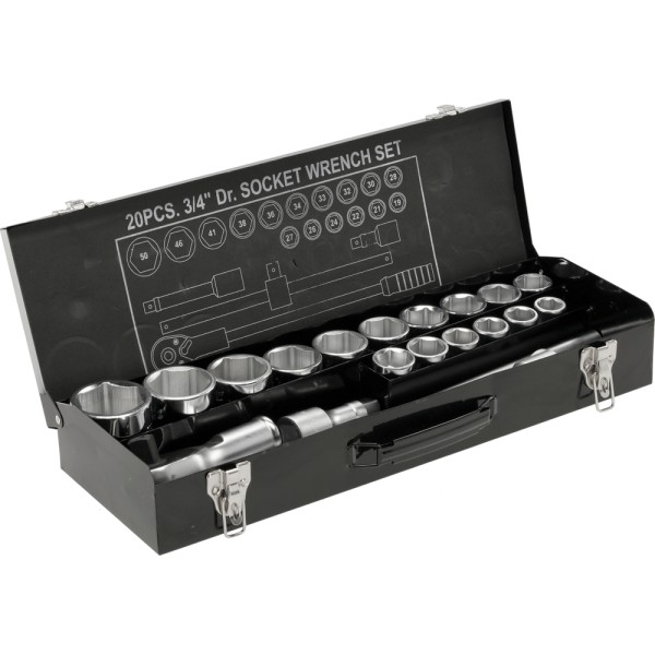 ZESTAW NARZĘDZIOWY 3/4'' 20 CZ. YT-1335