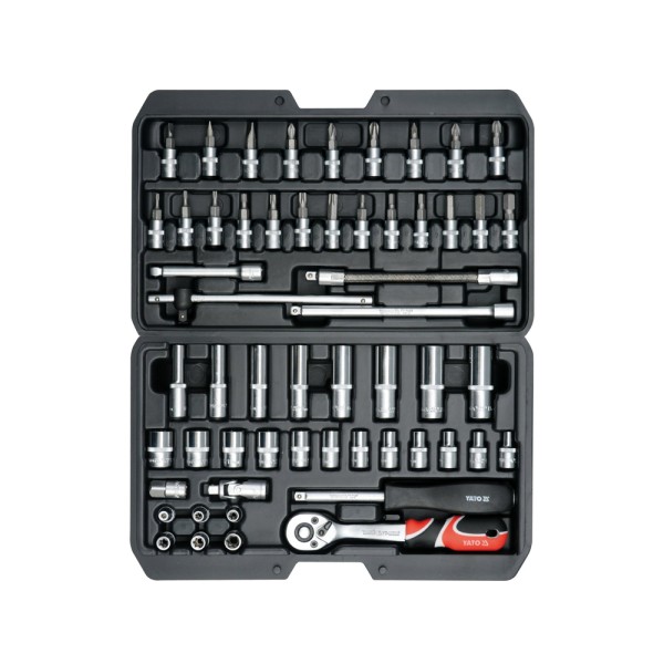 ZESTAW NARZĘDZIOWY 1/4'', 56 SZT. YT-14501