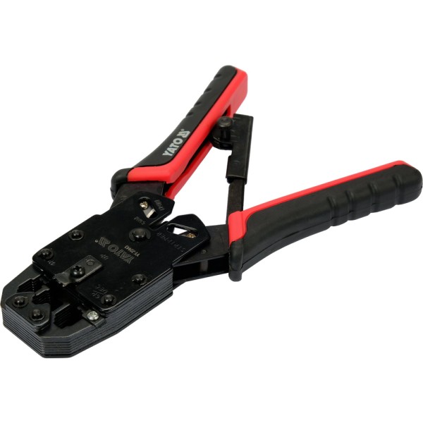 SZCZYPCE DO ZACISKANIA WTYCZEK TELEFONICZNYCH I SIECIOWYCH RJ45 RJ10 RJ11 YT-22443