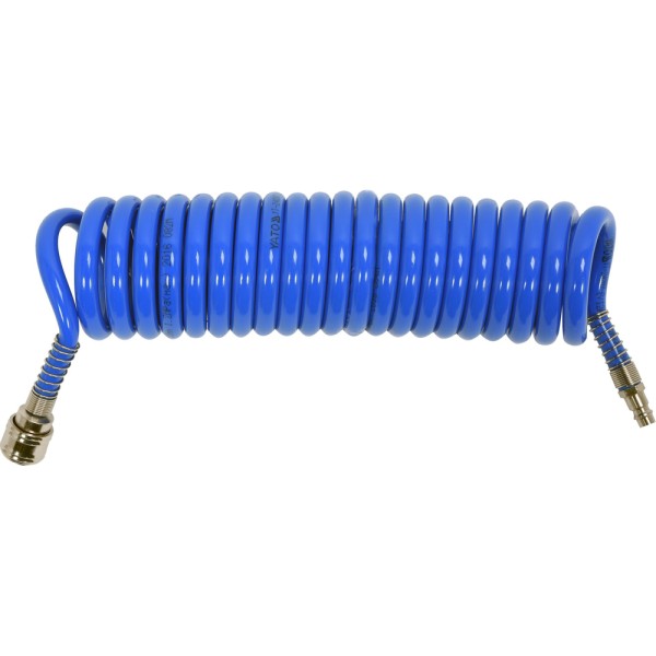 WĄŻ SPIRALNY 8MM X 12MM X 5M PU Z SZYBKOZŁĄCZAMI YT-24207
