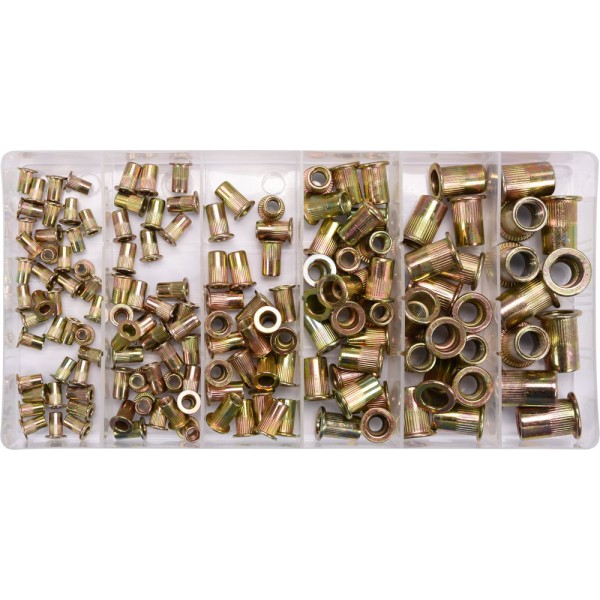 ZESTAW NITONAKRĘTEK STALOWYCH M3- M10, 150SZT YT-36481