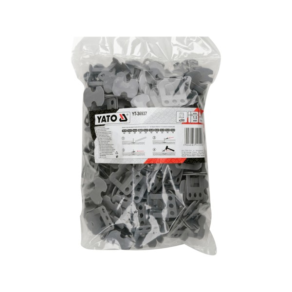 SYSTEM, KLIPSY, BRAMKI DO POZIOMOWANIA PŁYTEK Y1,5MM 200SZT YT-36937