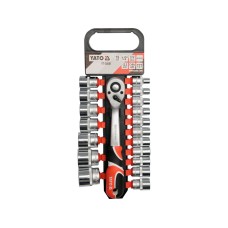 ZESTAW NASADEK Z GRZECHOTKĄ 1/2'', 19 SZT. YT-38681