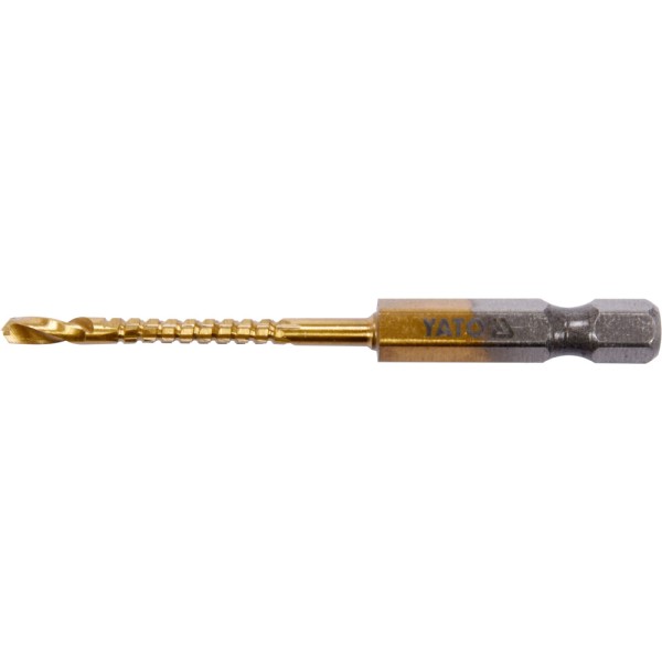 WIERTŁO FREZUJĄCE DO METALU 3,0MM HSS-TIN HEX YT-44820