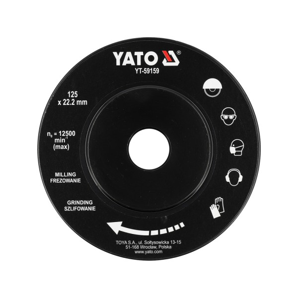 TARCZA TARNIK SKOŚNA DO DREWNA 125MM YT-59159