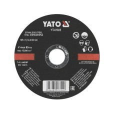 TARCZA DO CIĘCIA METALU I STALI NIERDZEWNEJ 125X1.0X22.23MM YT-61025