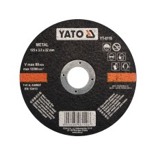TARCZA DO CIĘCIA METALU 125X3.2X22 MM YT-6110