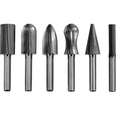 FREZY TRZPIENIOWE DO METALU HSS UCHWYT 6MM NA SZLIFIERKĘ PROSTĄ YT-61711