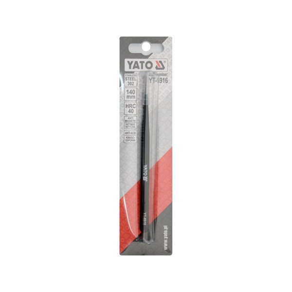 PĘSETA PROSTA ANTYSTATYCZNA 140 MM POWLEKANA YT-6916