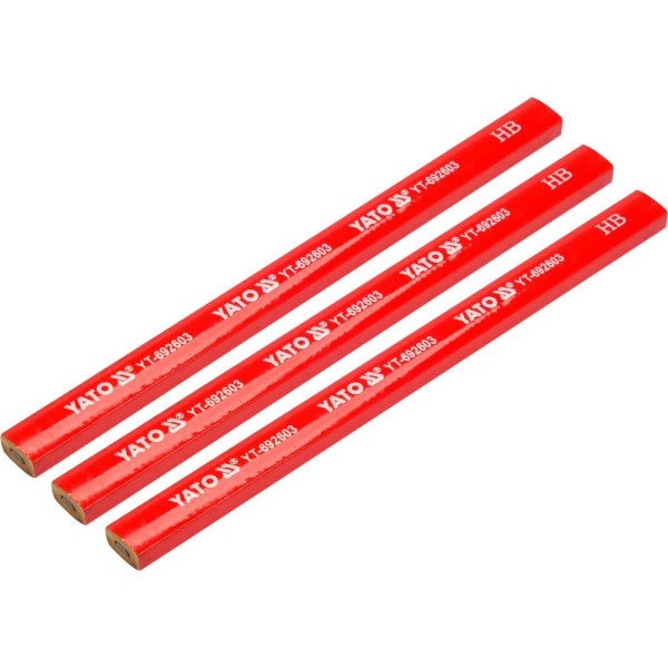ZESTAW OŁÓWKÓW STOLARSKICH, 3 SZT. YT-692603