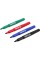 MARKERY TECHNICZNE KPL. 4 SZT / CZARNY-ZIELONY-NIEBIESKI-CZERWONY YT-69304