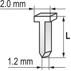 GWOŹDZIE DO ZSZYWACZA 10X2.0 MM, 1000 SZT YT-7032