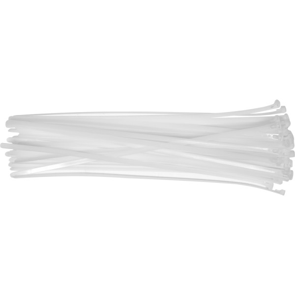 OPASKI PLASTIKOWE, ROZPINANE 7,6X400MM 50SZT. BIAŁ YT-70667