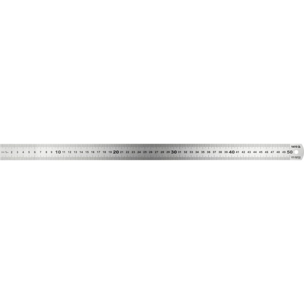 LINIAŁ MIERNICZY STAINLESS STEEL 500MM YT-70722